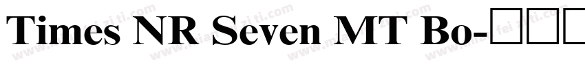 Times NR Seven MT Bo字体转换